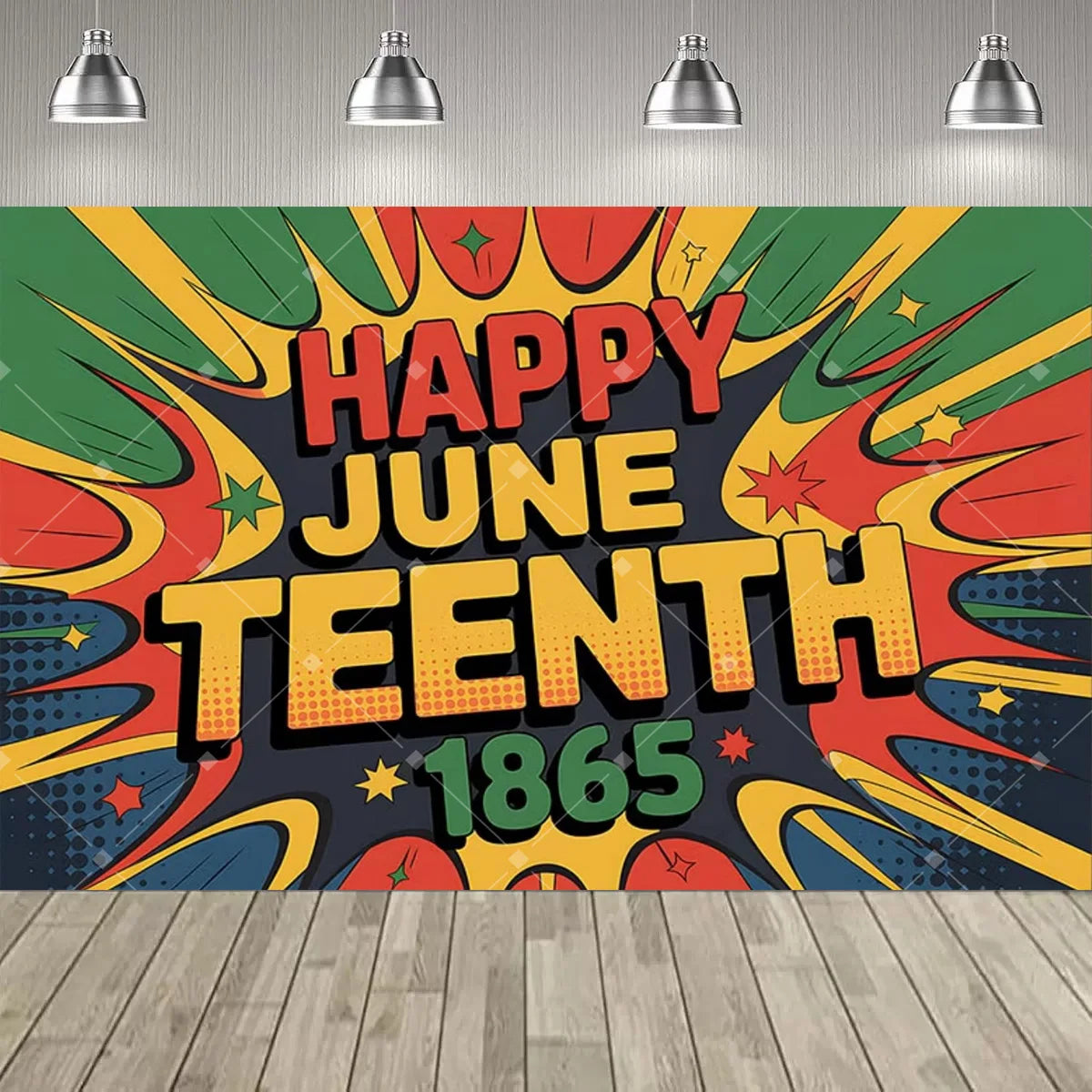Juneteenth Backdrop – African American Freedom Day Party Photo Banner | The Party Days | The Party Days