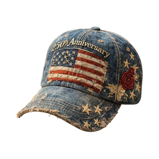 USA Flag Distressed Baseball Cap | Retro American Patriotic Hat – Unisex One Size