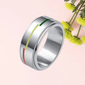 Rainbow Pride Spinner Ring – Waterproof Stainless Steel LGBT Ring | The Party Days | The Party Days
