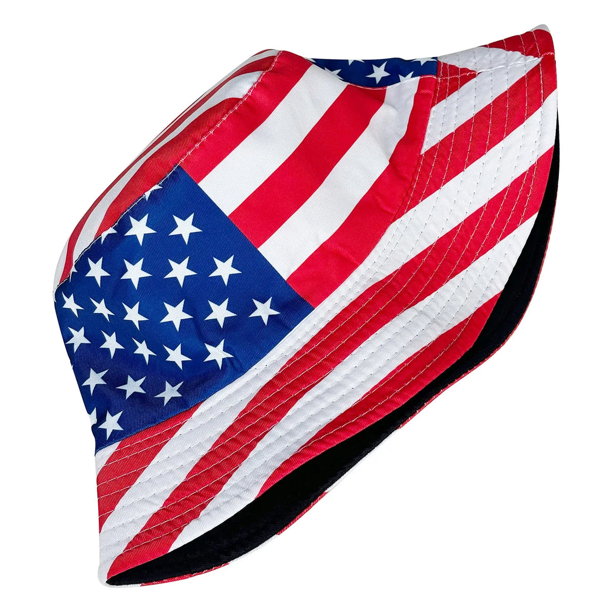 Patriotic American Flag Bucket Hat – Reversible, Foldable & Stars and Stripes | The Party Days | The Party Days