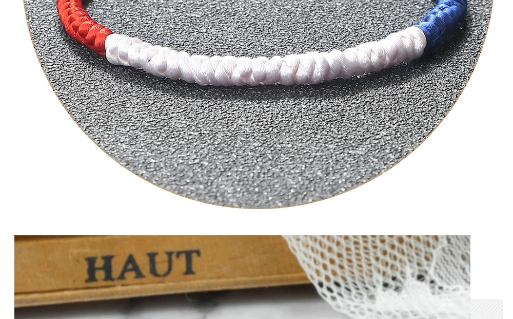 Flag Braided Rope Bracelet – Colorful Unisex Strand Bangle – The Party Days | The Party Days