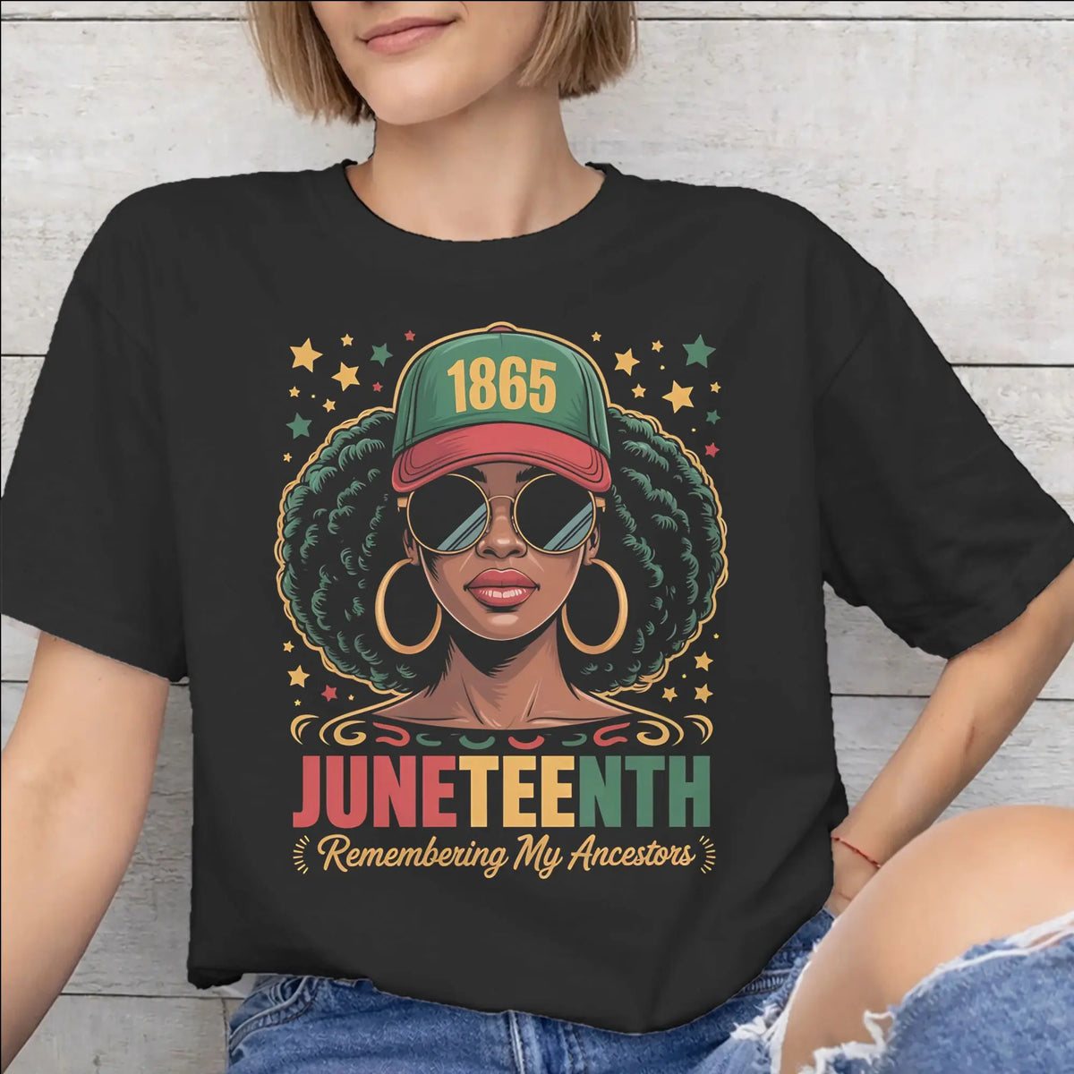 Juneteenth 1865 “Rooted In Freedom” Graphic T-Shirt – 100% Cotton Unisex Tee | The Party Days | The Party Days