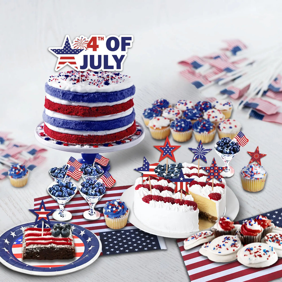 4th of July Party Decorations – USA Patriotic Party Supplies – Plates, Cups, Banner, Balloons & More – The Party Days | The Party Days