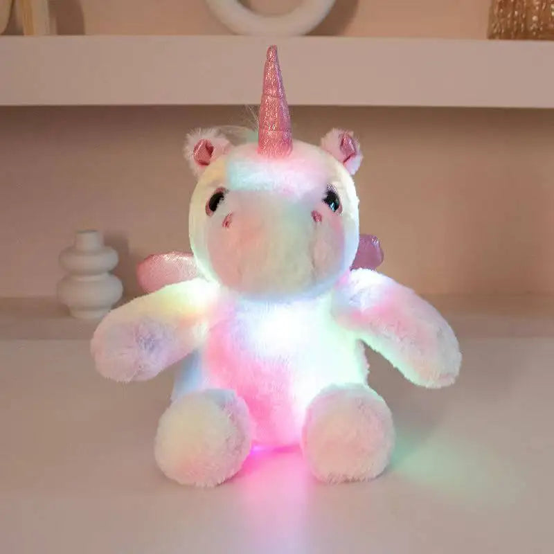 Luminous Unicorn Plush Toy | Kawaii Glow Stuffed Animal | The Party Days | The Party Days