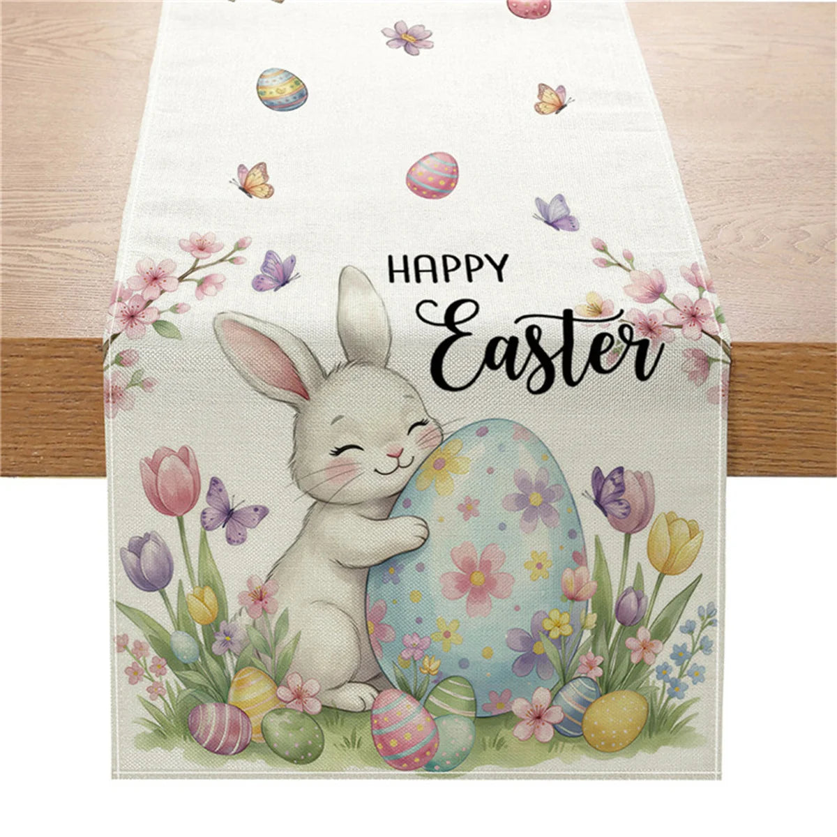 Easter Table Runner – Premium Polyester Linen Party Table Decoration – The Party Days | The Party Days
