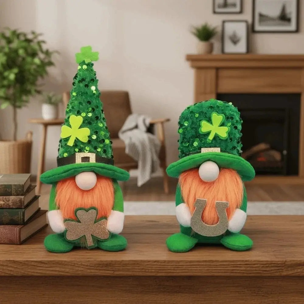 St. Patrick's Day Sequin Leprechaun Plush Doll – Festive Irish Ornament – The Party Days | The Party Days