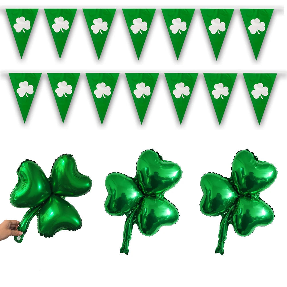 St. Patrick's Day Hanging Swirls Garland Banner – Aluminium Foil Party Decoration – The Party Days | The Party Days