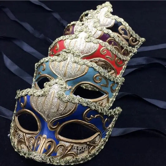 Painted Venetian Masquerade Mask – Anime Style – The Party Days