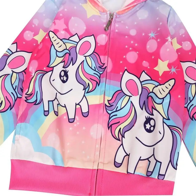 Girls Unicorn Hooded Jacket | The Party Days | The Party Days