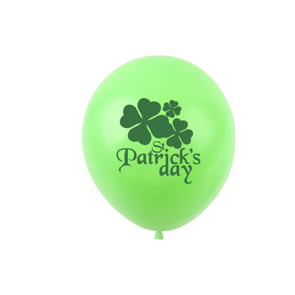 St. Patrick's Day Green Shamrock Latex Balloons – 12" Pack of 10 – The Party Days | The Party Days