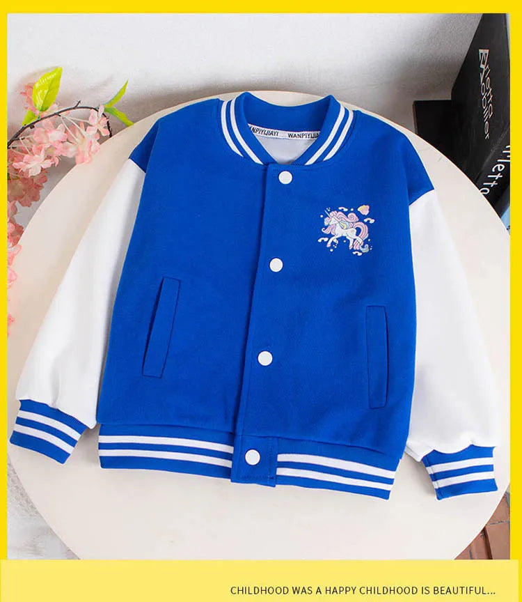 Girls Unicorn Baseball Jacket | The Party Days | The Party Days