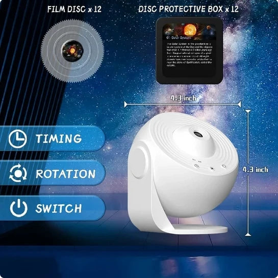 Galaxy Projector Night Light – Starry Sky 360° Rotating Planetarium Lamp for Kids Room | The Party Days | The Party Days