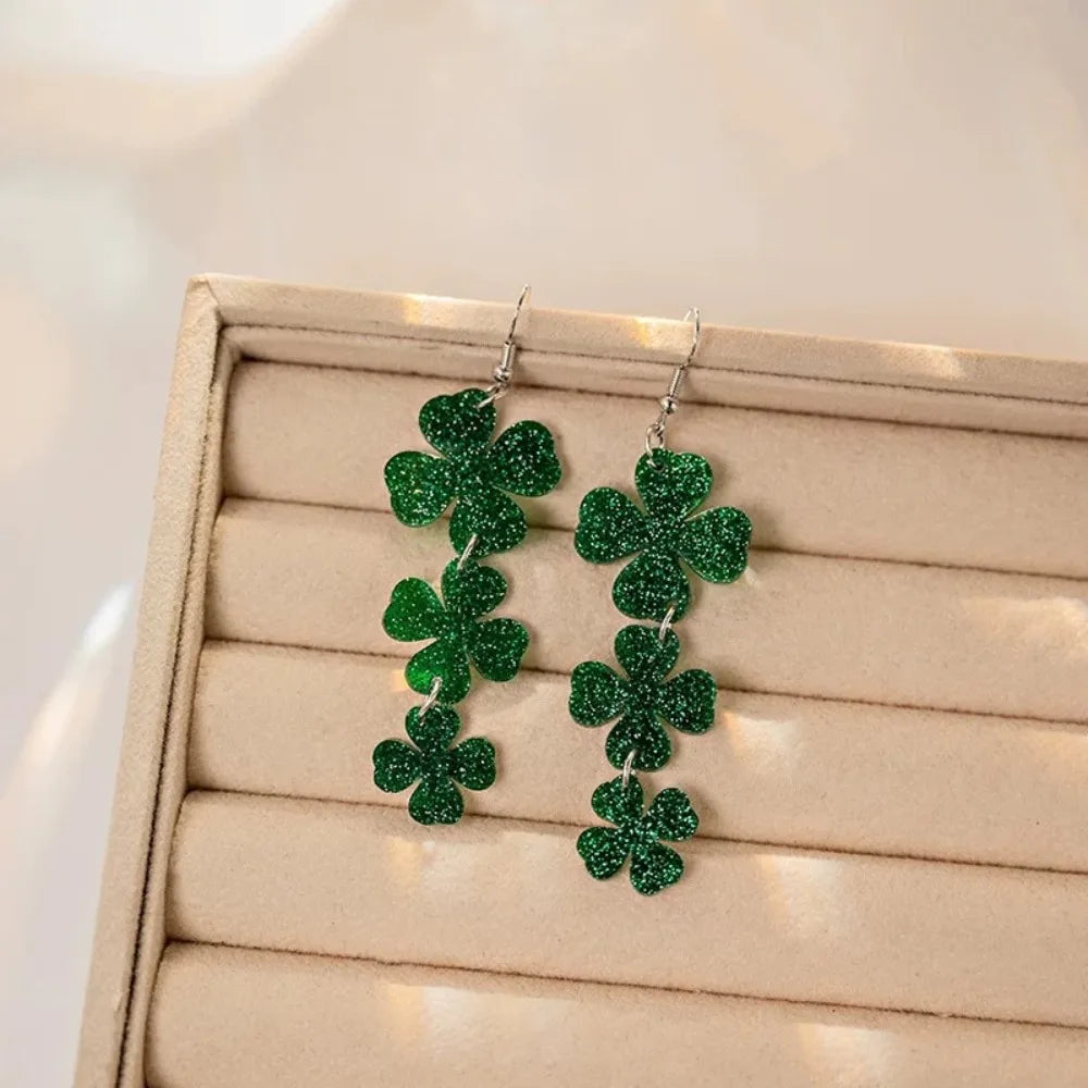 St. Patrick's Day Irish Drop Earrings – European American Style – The Party Days | The Party Days