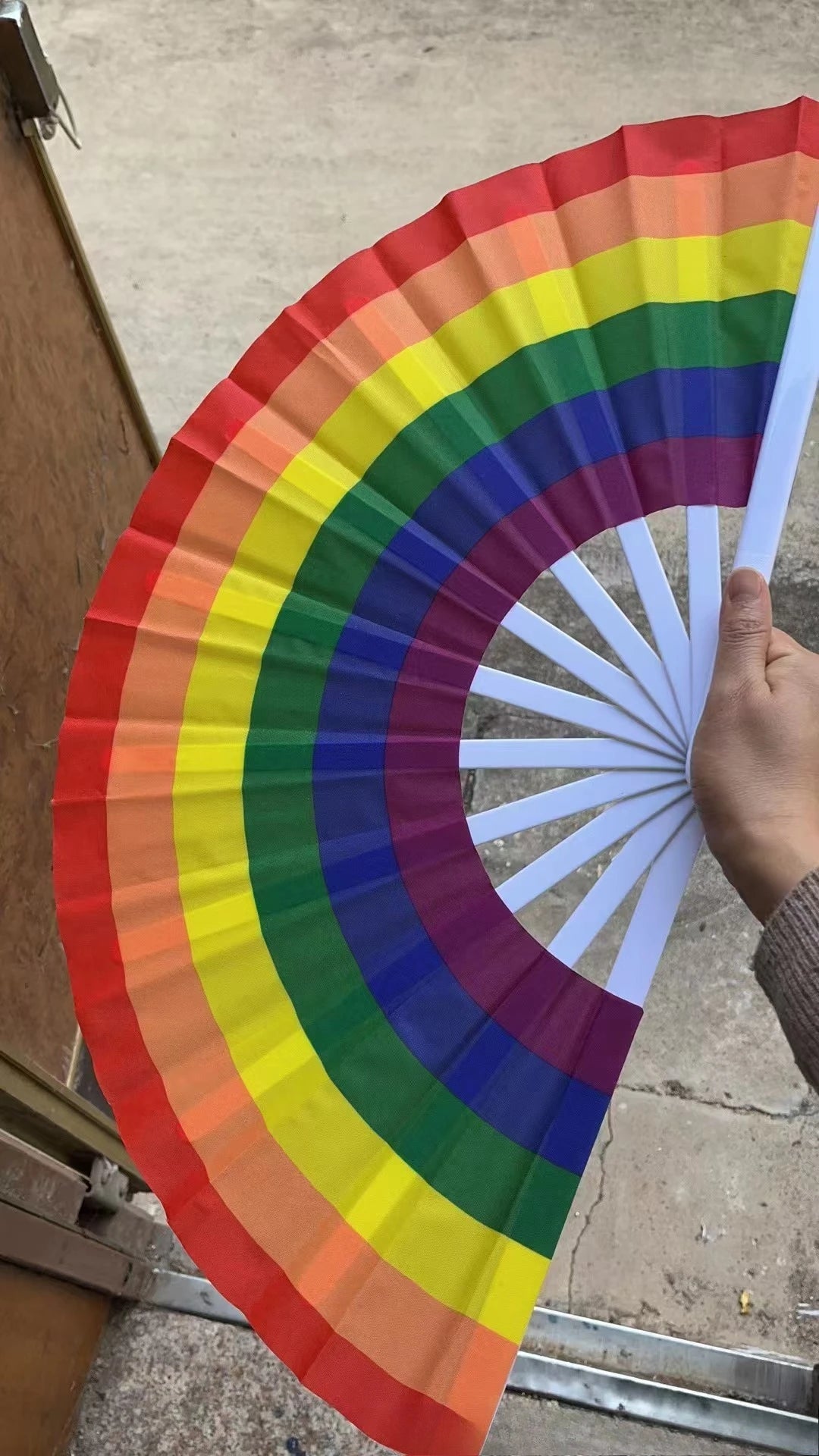 Rainbow Pride Foldable Hand Fan – LGBT Party & Festival Accessory | The Party Days | The Party Days