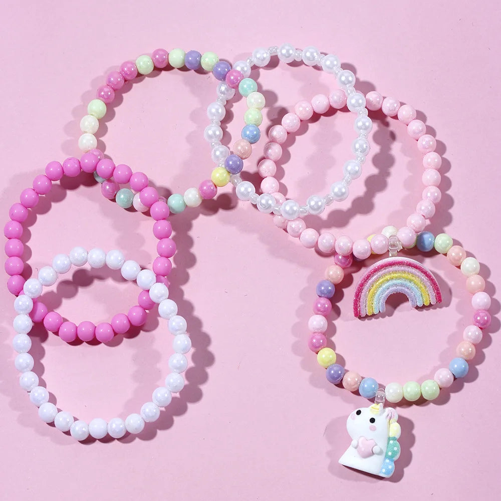 Rainbow Unicorn Bracelets for Girls | Party Favors & Friendship Gifts | The Party Days | The Party Days