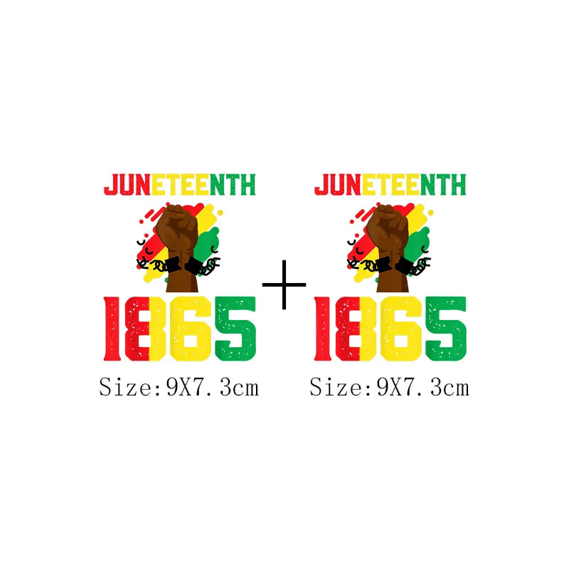 Juneteenth Iron-On Transfer Patch for Clothing – DIY Heat Sticker for T-Shirts & Hoodies | The Party Days | The Party Days