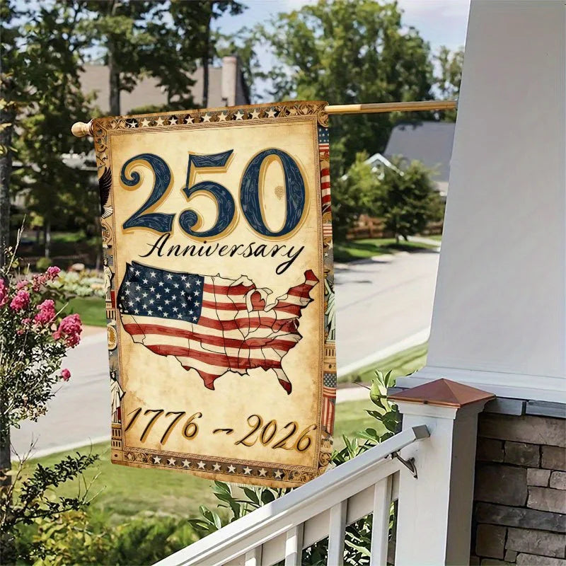 USA 250th Anniversary Garden Flag – Patriotic Double-Sided Yard Flag 12x18 in – The Party Days | The Party Days