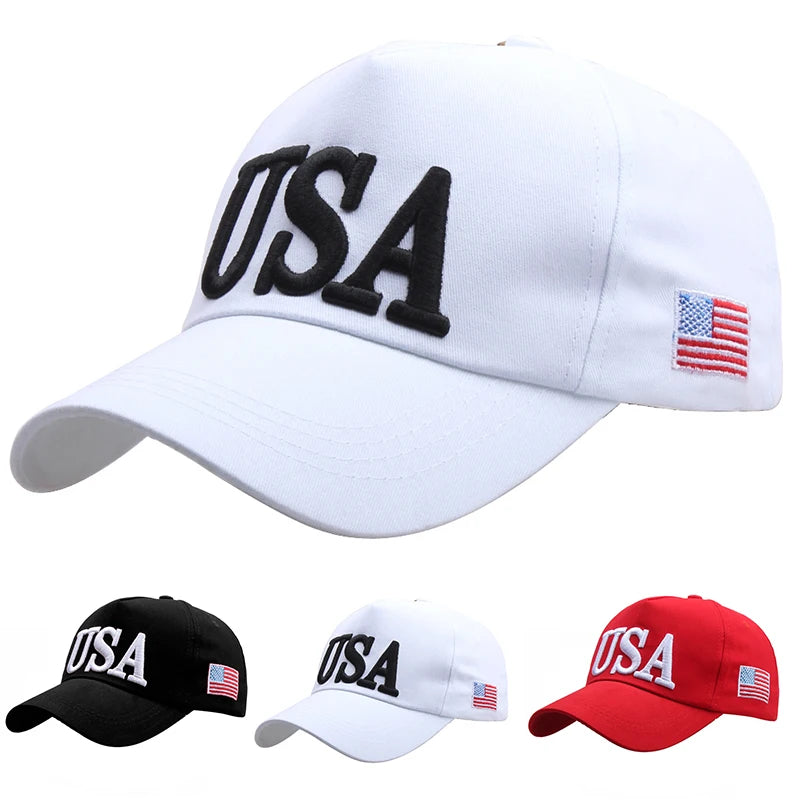 USA Flag Embroidered Baseball Cap – Unisex Patriotic Outdoor Sports Hat | The Party Days | The Party Days